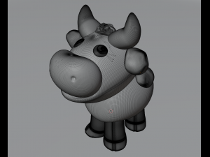 Toy Cute bull 3D Modell