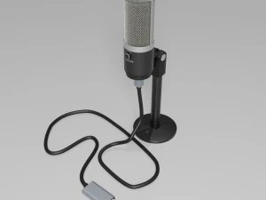 마이크로폰 3D 모델