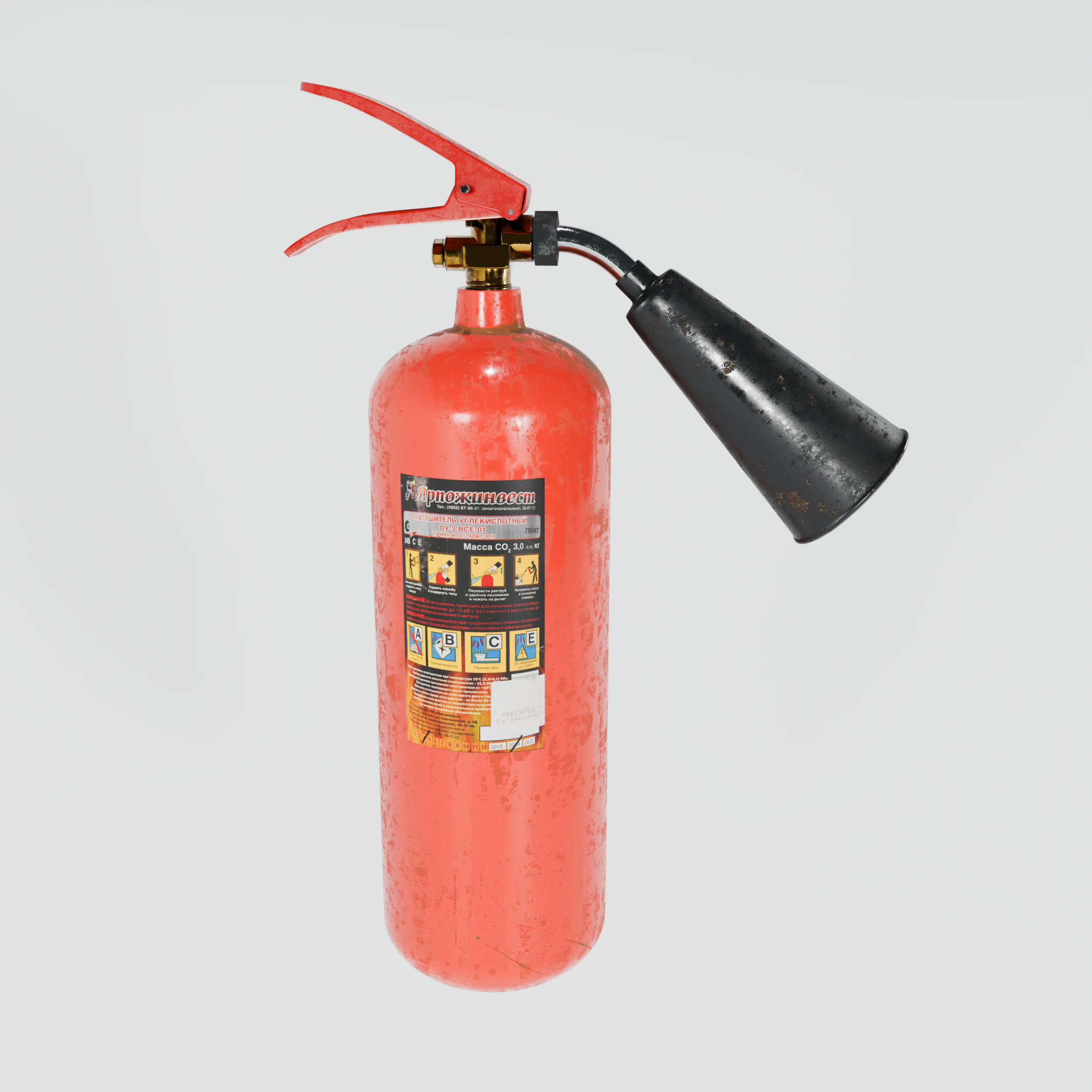 Estintore Modello 3D .c4d .max .obj .3ds .fbx .stl .blend 