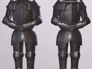 中世の鎧 3Dモデル