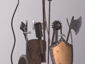 Medieval Weapons 3D Model