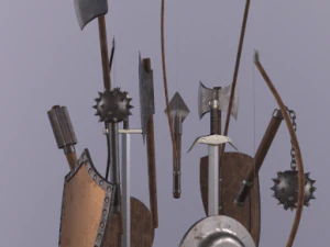 Medieval Weapons 3D Model