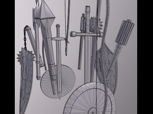 Medieval Weapons Model 3D