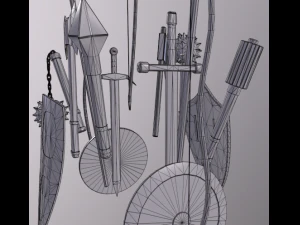 Medieval Weapons 3D Model