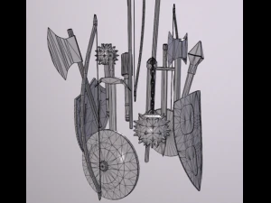 Medieval Weapons 3D Model