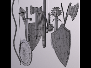 Medieval Weapons Model 3D