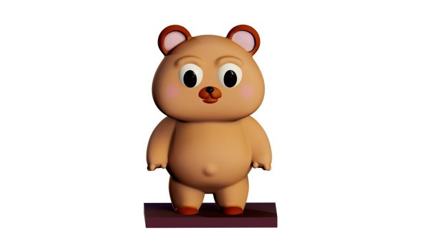 Teddy bear 3D 模型 .c4d .max .obj .3ds .fbx .stl .blend