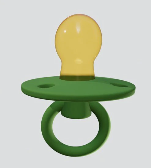 Pacifier 3D Model .c4d .max .obj .3ds .fbx .stl .blend 