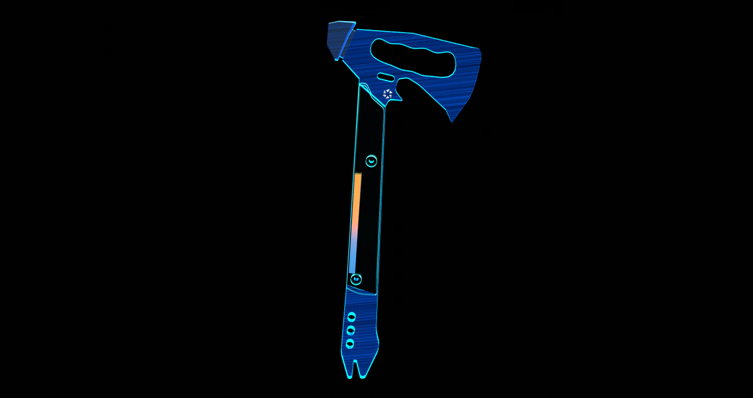 Hologram axe 3D Model .c4d .max .obj .3ds .fbx .stl .blend 
