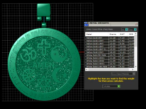 PENDANT THEOSOPHICAL SYMBOL OF TRUTH ALL RELIGIONS 3D PRINTABLE MODEL 3D Print Model
