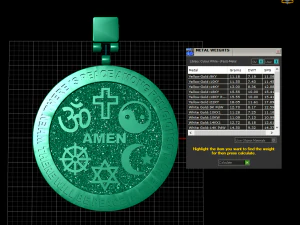 PENDANT THEOSOPHICAL SYMBOL OF TRUTH ALL RELIGIONS 3D PRINTABLE MODEL 3D Print Model