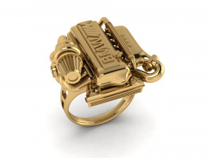 Ring engine ring mator ring 3d printable model 3D-Druckmodell