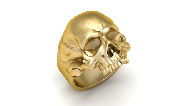 Skull men rings 3d printable model 3Dプリントモデル .c4d .max .obj .3ds .fbx .stl .blend 