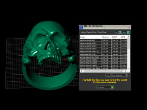 Skull men rings 3d printable model 3D Print Model