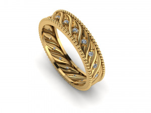 Wedding ring 3d printable model 3D प्रिंट मॉडल