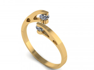Diamond wedding ring 3d printable model 3D 프린트 모델