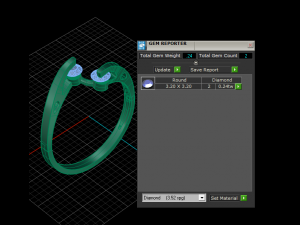 Diamond wedding ring 3d printable model 3D 프린트 모델