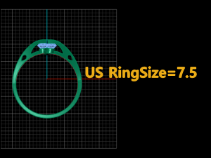 Diamond wedding ring 3d printable model 3D 프린트 모델