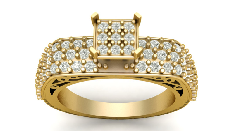 Solitaire Engagement Dimond Ring For Women 3d Printable Model 3D Print Model .c4d .max .obj .3ds .fbx .stl .blend