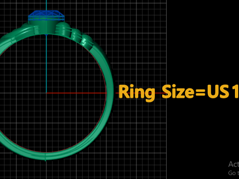SOLITAIRE ENGAGEMENT RING FOR WOMEN 3D PRINTABLE MODEL 3D 打印模型