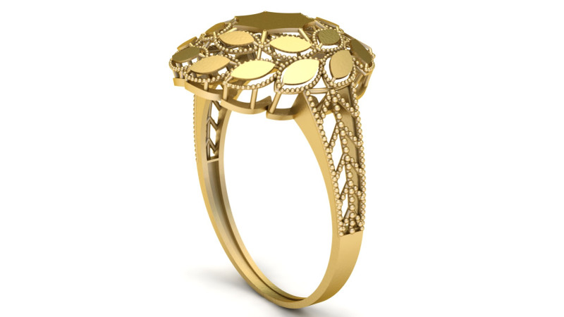 Filigree ring For Women 3d Printable Model Modèles 3D en vedette .c4d .max .obj .3ds .fbx .stl .blend 