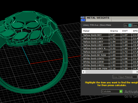 Filigree ring For Women 3d Printable Model Modèles 3D en vedette