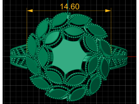 Filigree ring For Women 3d Printable Model Modèles 3D en vedette