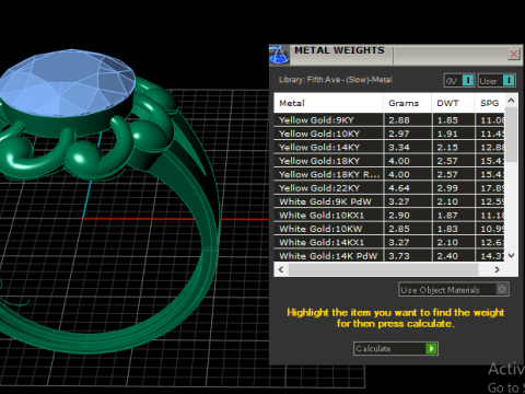 WEDDING DAIMOND RING 3D PRINTABLE MODEL 3Dプリントモデル