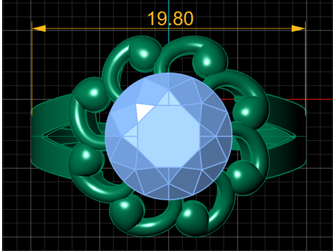WEDDING DAIMOND RING 3D PRINTABLE MODEL 3Dプリントモデル