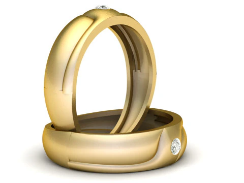 SINGLE DIMOND RING FOR MEN 3D PRINTABLE MODEL 3D Print Model