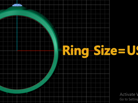 SINGLE DIMOND RING FOR MEN 3D PRINTABLE MODEL 3D प्रिंट मॉडल
