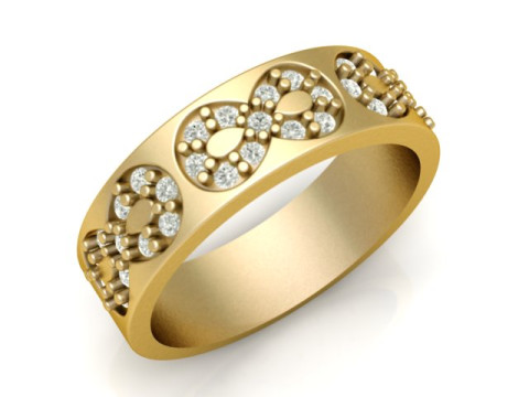 FILIGREE ENGAGEMENT RING 3D PRINTABLE MODEL 3D Print Model