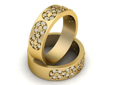 FILIGREE ENGAGEMENT RING 3D PRINTABLE MODEL 3D Print Model