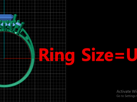 SOLITAIRE DIMOND RING FOR WOMEN 3D PRINTABLE MODEL Model do druku 3D