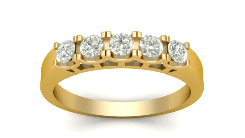 Solitaire Engagement Dimond ring 3d printable model Modelo de impresión 3D .c4d .max .obj .3ds .fbx .stl .blend 