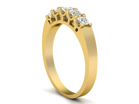 Solitaire Engagement Dimond ring 3d printable model Modelo de impresión 3D
