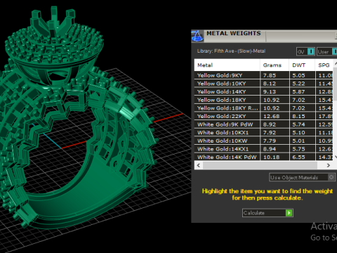 LUXURY FEMALE RING 3D PRINTABLE MODEL 3D Print Model