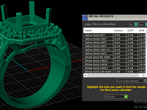 LUXURY FILIGIREE DIMOND RING 3D PRINTABLE MODEL 3D Print Model