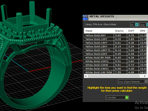 LUXURY FILIGIREE DIMOND RING 3D PRINTABLE MODEL 3D Print Model