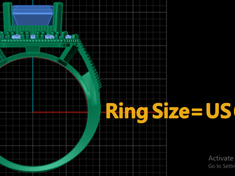 LUXURY FILIGIREE DIMOND RING 3D PRINTABLE MODEL 3D Print Model