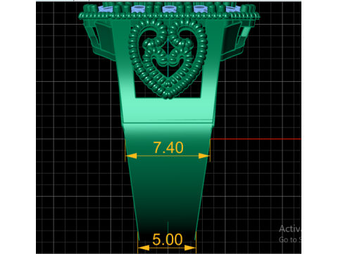 LUXURY FILIGIREE DIMOND RING 3D PRINTABLE MODEL 3D Print Model