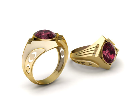 MEN ITALIAN FASHION RING 3D PRINTABLE MODEL 3D Print Model