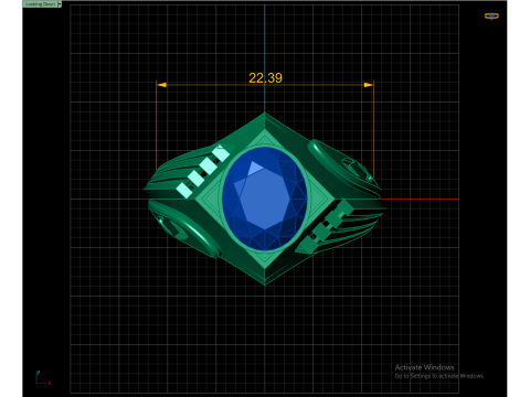 MEN ITALIAN FASHION RING 3D PRINTABLE MODEL 3D Print Model