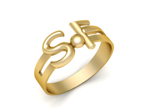 APHABET SF RING 3D PRINTABLE MODEL 3D Baskı Modeli