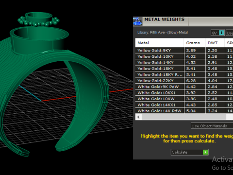 VALLERIAN RING FOR WOMEN 3D PRINTABLE MODEL 3D प्रिंट मॉडल