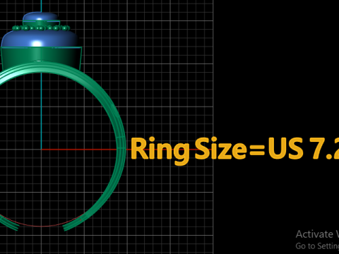 VALLERIAN RING FOR WOMEN 3D PRINTABLE MODEL 3D प्रिंट मॉडल