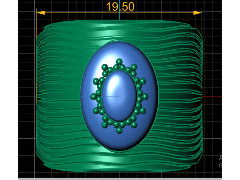 VALLERIAN RING FOR WOMEN 3D PRINTABLE MODEL 3D प्रिंट मॉडल