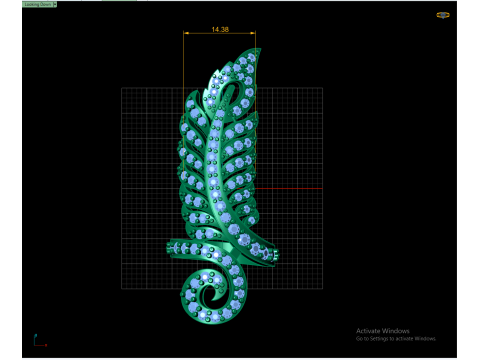 Peacock Father Ring 3d Printable Model 3D प्रिंट मॉडल