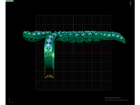 Peacock Father Ring 3d Printable Model 3D प्रिंट मॉडल