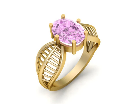 ANELLO MODA DA DONNA MODELLO STAMPABILE 3D Modello di stampa 3D